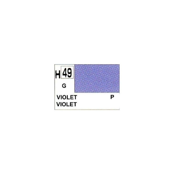 Violet Brillant peinture acrylique 10 ml - Gunze H49 - Photo n°1