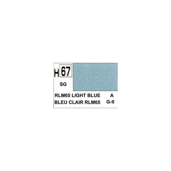 Bleu Clair RLM65 Satiné peinture acrylique 10 ml - Gunze H67 - Photo n°1