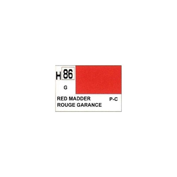 Rouge Garance Brillant peinture acrylique 10 ml - Gunze H86 - Photo n°1