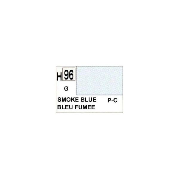 Bleu Fumée Brillant peinture acrylique 10 ml - Gunze H96 - Photo n°1
