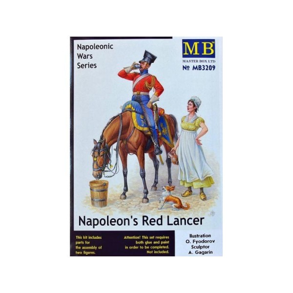 Figurines maquettes Napoleon's Red Lancer - Echelle 1/32 - Photo n°1