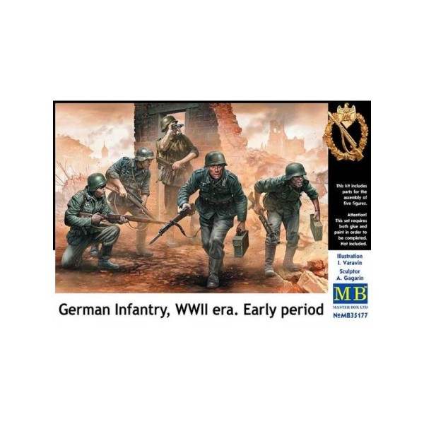 Figurines Maquette Soldats allemand en combat de rue 1940 - 1941 - Echelle 1/35 - Photo n°1