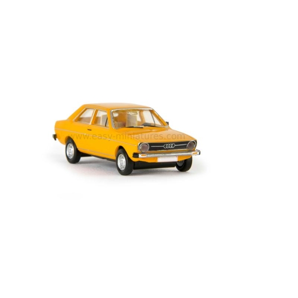 Audi 80, 1972, jaune  - Echelle HO - Photo n°1