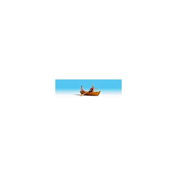 Barque avec rameurs  - Echelle HO - Photo n°1