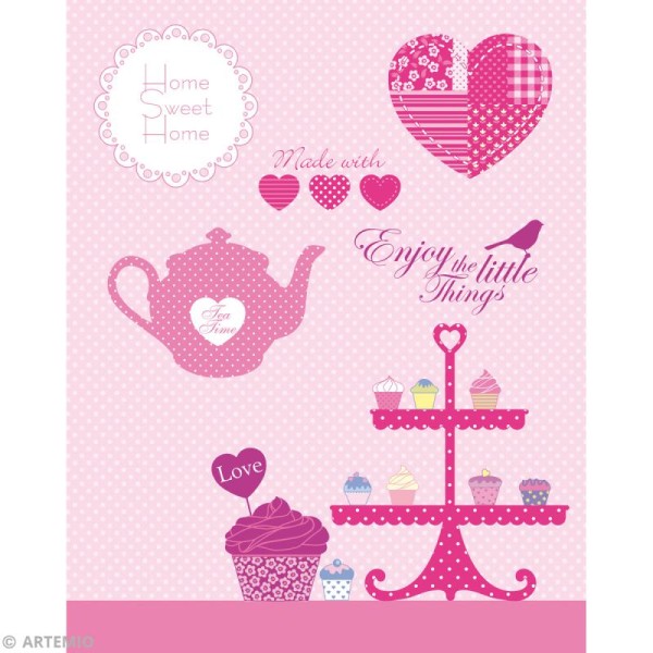 Tampon clear Artemio - Sweet Home - 15 pcs - Photo n°2