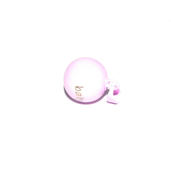 Pendentif bola de grossesse (boule musicale) rose 