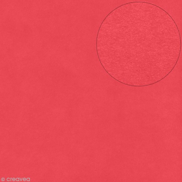 Papier Bazzill 30 x 30 cm - Lisse - Smoothies Pomegranate (Rouge) - Photo n°1