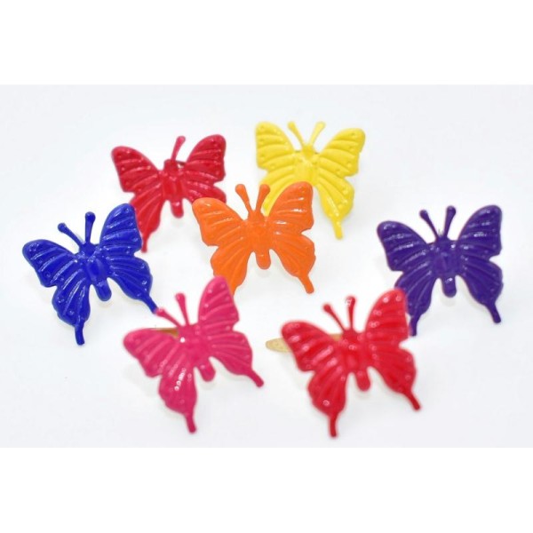 24 Attaches parisiennes papillons, brads scrapbooking - Photo n°1