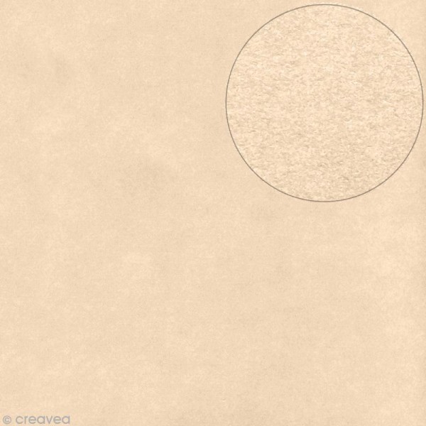 Papier Bazzill 30 x 30 cm - Lisse - Smoothies Almond cream (Crème d'amandes) - Photo n°1