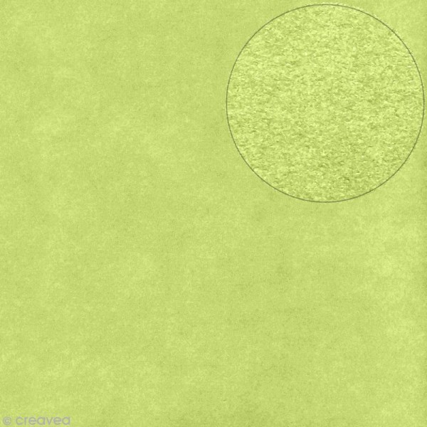 Papier Bazzill 30 x 30 cm - Lisse - Smoothies Lime crush (Vert citron) - Photo n°1