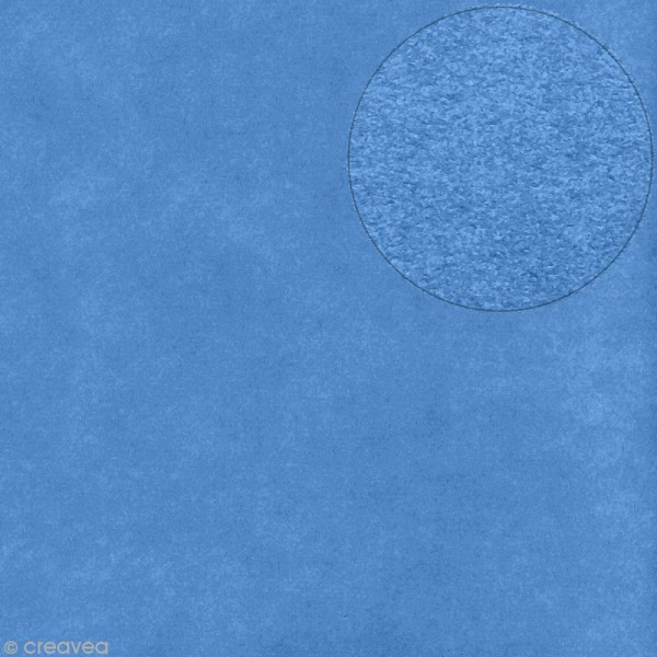 Papier Bazzill 30 x 30 cm - Lisse - Smoothies Island breeze (Bleu) - Photo n°1
