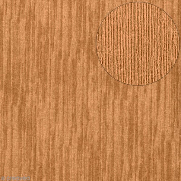 Papier scrapbooking Bazzill - Bamboo - Marron teak - 30 x 30 cm - Photo n°1