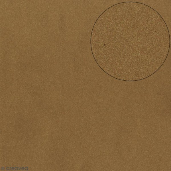 Papier scrapbooking Bazzill - Nature - Marron - 30 x 30 cm - Photo n°1