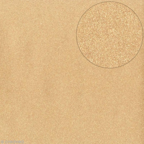Papier scrapbooking Bazzill - Nature - Marron noix - 30 x 30 cm - Photo n°1