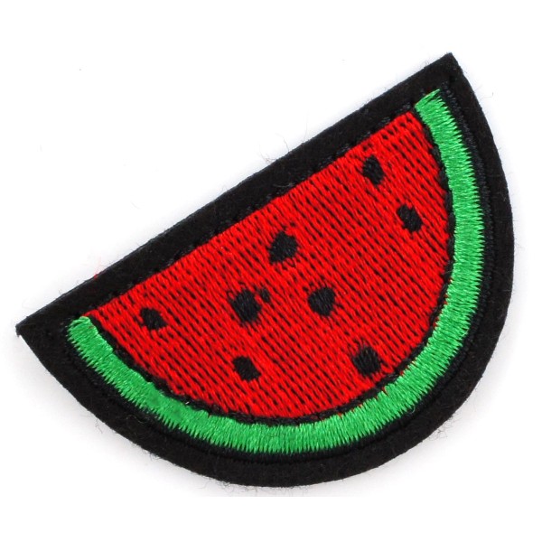 1pc Vert Melon d'eau Rouge en Tissu cousu Brodé à Coudre Appliques le Patch de BRICOLAGE Art Cadeau - Photo n°1