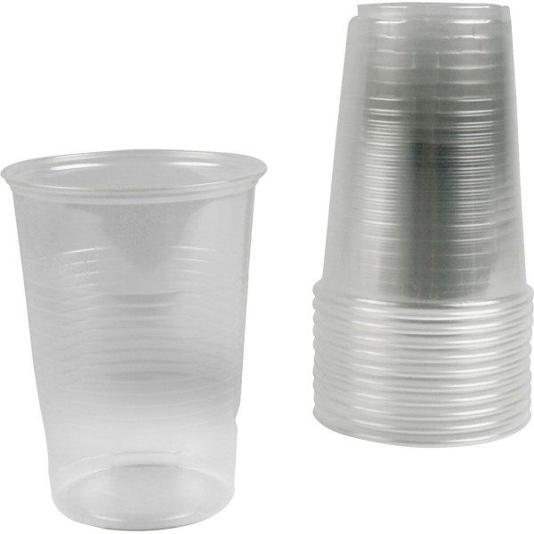 Gobelets en plastique,  40 cl , transparent, 50 pièce - Photo n°1