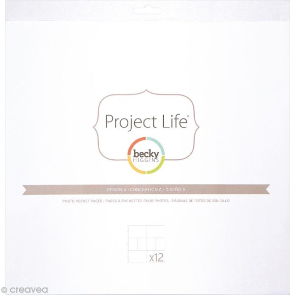 Pochettes transparentes photos Project Life - 12 pcs - Photo n°1