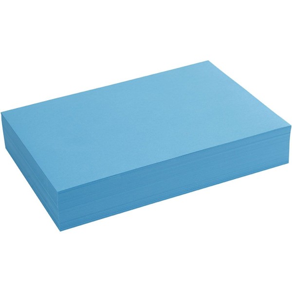 Papier couleur, A4 210x297 mm, 80 gr, 500 flles, bleu - Photo n°1