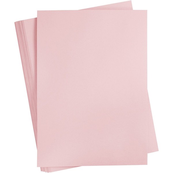 Papier cartonné coloré, A2 420x600 mm, 180 gr, 100 flles, rose violet - Photo n°1