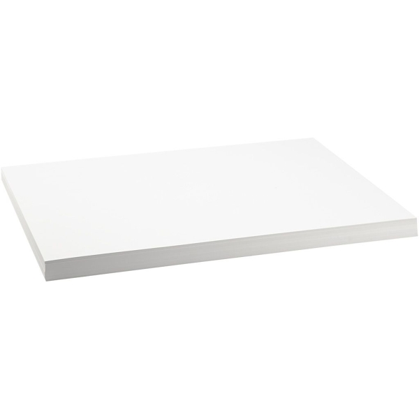 Papier cartonné, A2 420x600 mm, 250 gr, 100 flles, blanc - Photo n°1