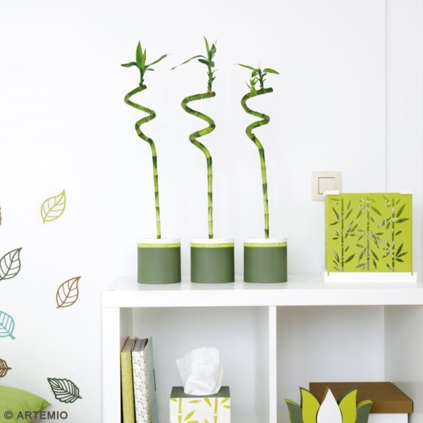 Vases ronds à décorer en bois - 9 - 11 et 13 cm - Photo n°3