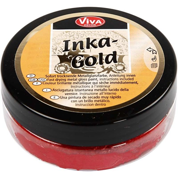 Inka-Gold, 50 ml, rouge lave - Photo n°1