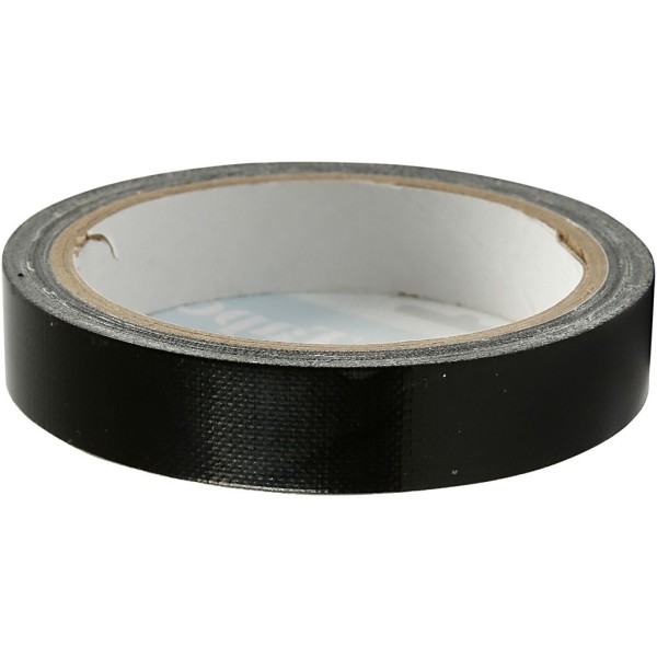 Duct tape Noir - Largeur : 19 mm - Longueur : 25 m - Photo n°1