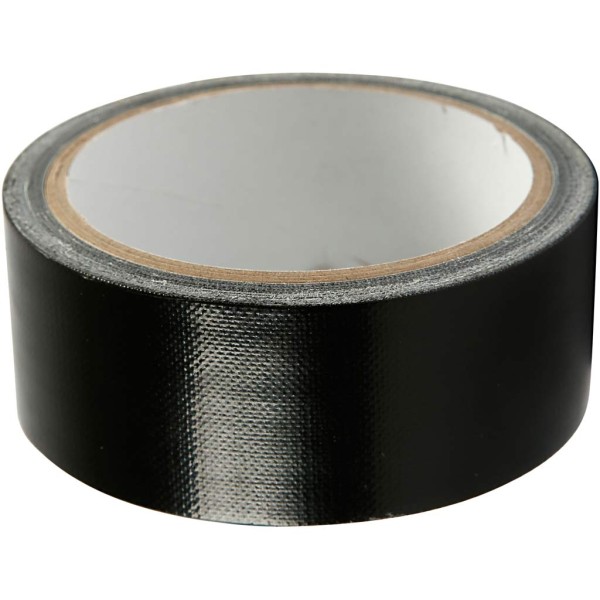 Duct tape Noir - Largeur : 38 mm - Longueur : 25 m - Photo n°1
