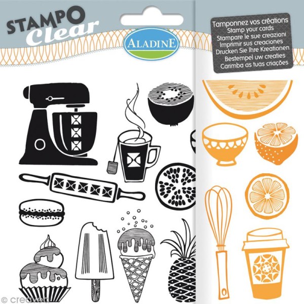 Tampon clear Aladine - Cuisine (cooking) - Planche 15 x 12,5 cm - 16 Stampo'clear - Photo n°1