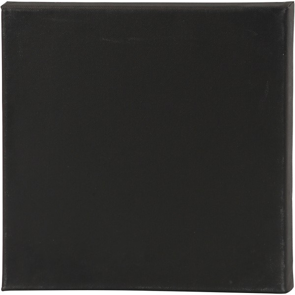 Toile de coton Noir - 30 x 30 cm- 1 pce - Photo n°1