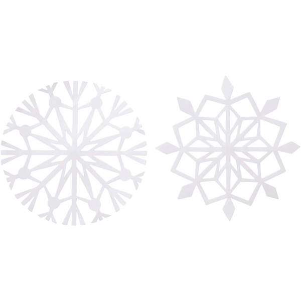 Flocons de neige en papier - Blanc - 14 cm - 16 pcs - Photo n°1