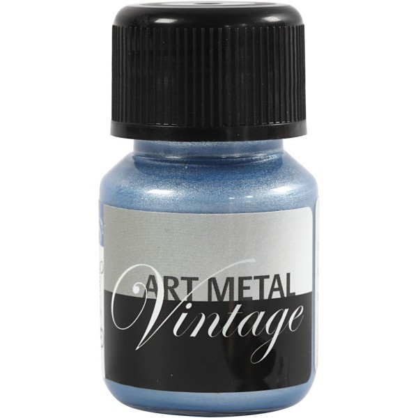 Peinture Art Metal, 30 ml, bleu perle - Photo n°1