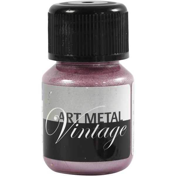 Peinture Art Metal, 30 ml, rouge perle - Photo n°1