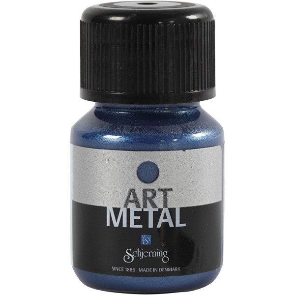 Peinture Art Metal, 30 ml, bleu galaxy - Photo n°1