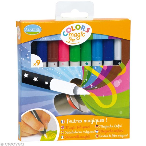 Feutres Colors magic pen - 9 feutres - Photo n°1