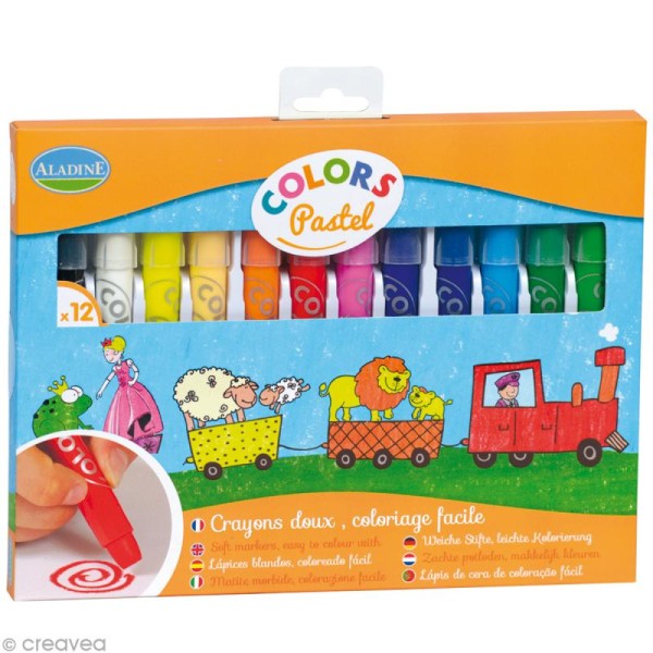 Crayons de coloriage Colors Pastel - 12 crayons - Photo n°1