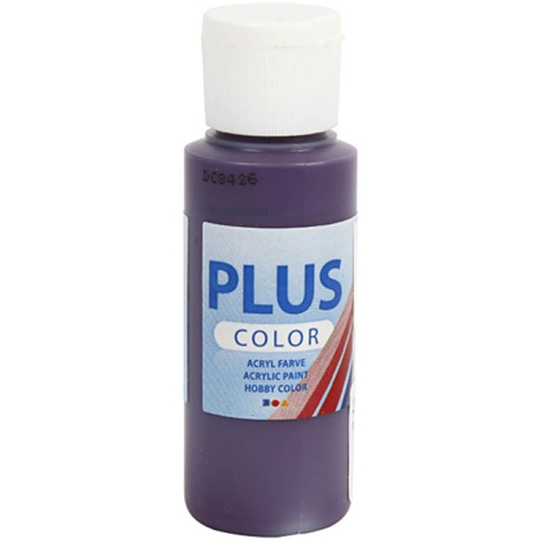 Plus Color Peinture acrylique, 60 ml, aubergine - Photo n°1