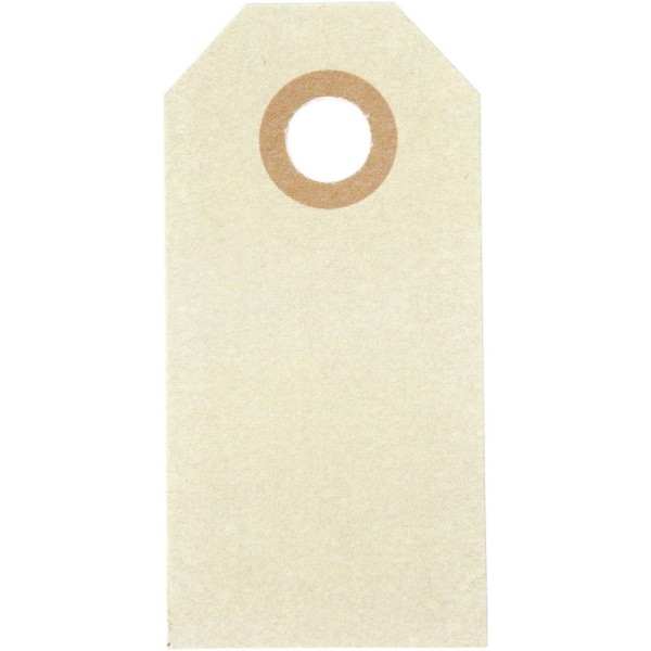 Etiquette cadeau en papier cartonné - 3 x 6 cm - 1000 pcs - Photo n°1