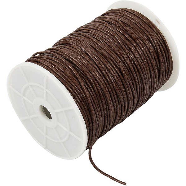 Ficelle coton, ép. 2 mm, 100 m, brun - Photo n°1