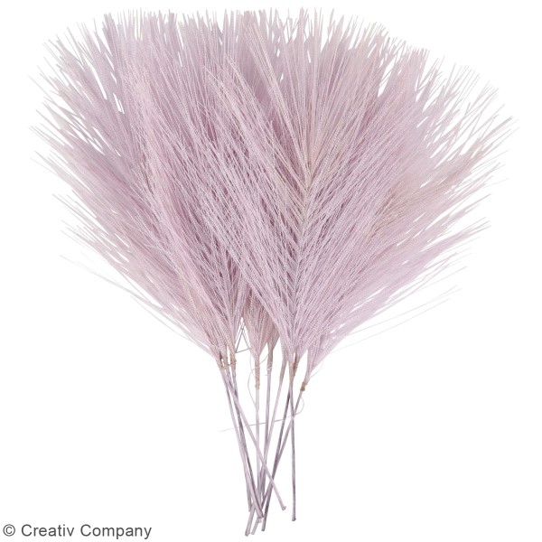 Plumes artificielles violet en polyester - 15 cm - 10 pcs - Photo n°3