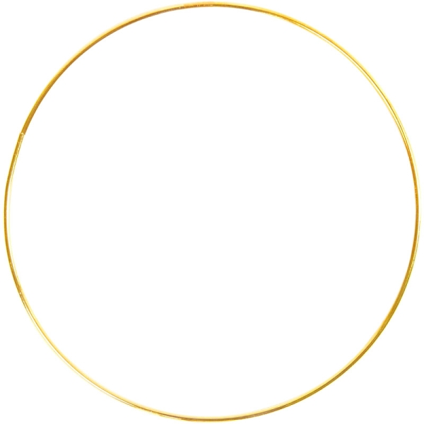 Cercle en métal Doré - 20 cm - Photo n°1
