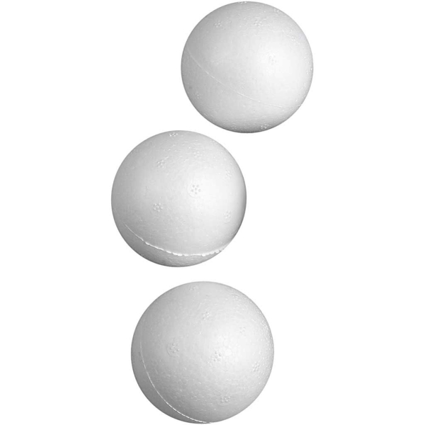 Boules en polystyrène, d: 5 cm, 50 pièces, blanc - Photo n°1