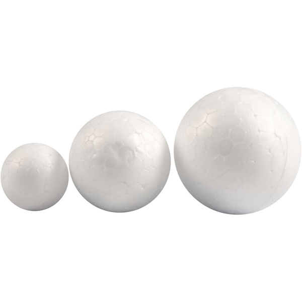 Set de boules en polystyrène - 20 à 40 mm - 12 pcs - Photo n°1
