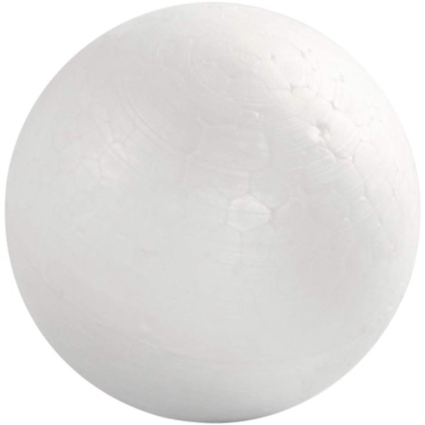 Boules en polystyrène, d: 6 cm, 50 pièces, blanc - Photo n°1