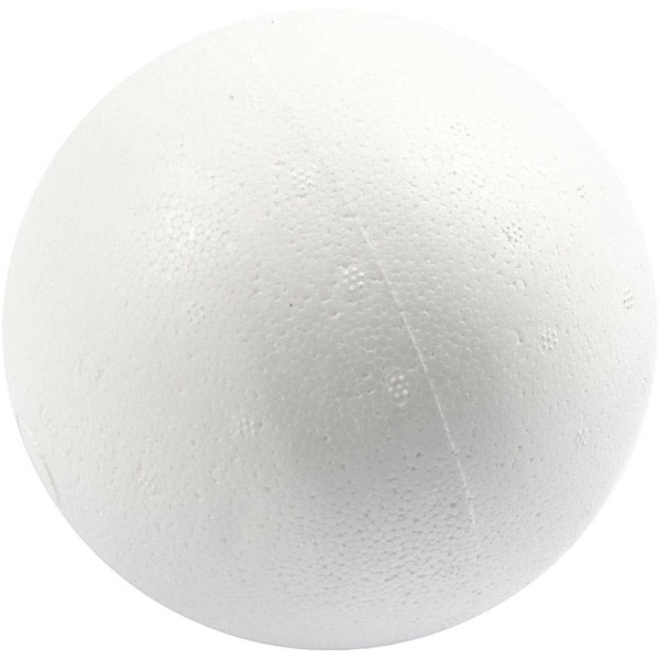 Boules en polystyrène, d: 12 cm, 25 pièces, blanc - Photo n°1