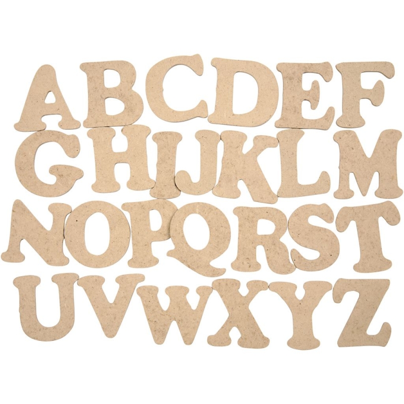 140 en bois Lettres Capitales et Minuscules alphabet éducatif Craft 