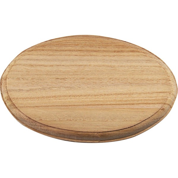 Dessous de plat en bois ovale à décorer - 14 x 21,5 cm - Photo n°1