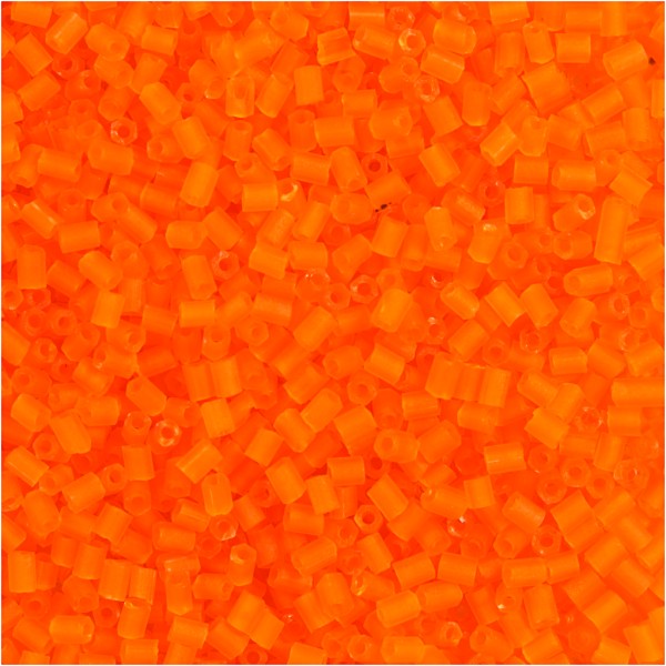 Perles de rocaille, dim. 15/0, d: 1,7 mm, 500 gr, orange transparent - Photo n°1