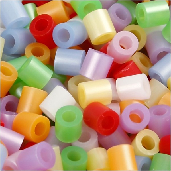 Assortiment de perles à repasser - couleurs nacrées - 5 x 5 mm - 30000 pcs - Photo n°1