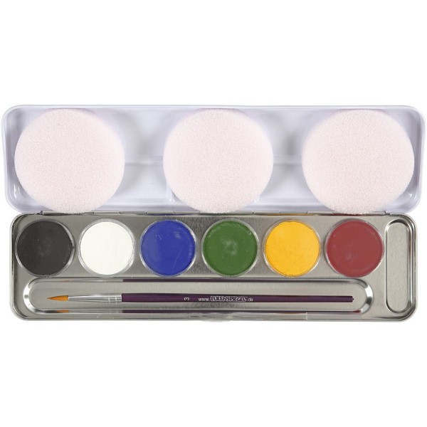 Palette de maquillage à l'eau Eulenspiegel - 6 couleurs - Photo n°1